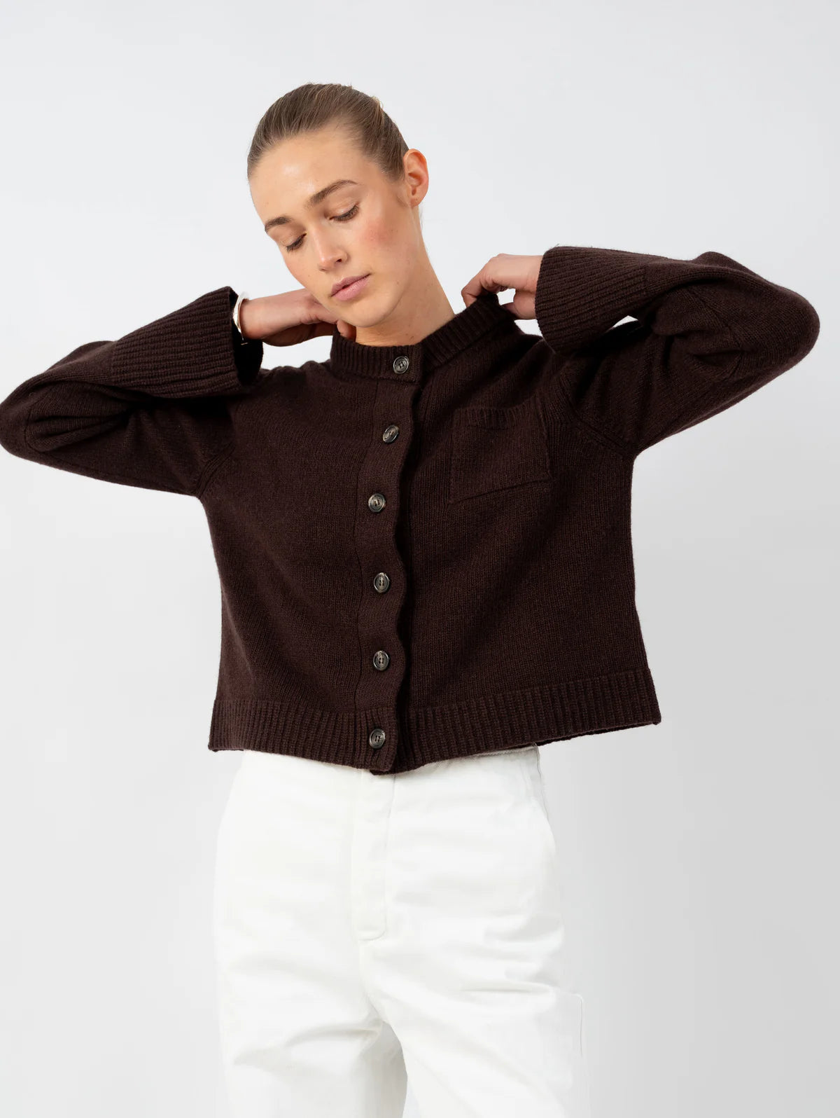 Anna v. Berg Lilly Cardigan Espresso