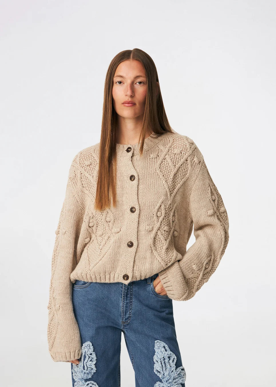 Modström Dahlia Cardigan Beige Melange