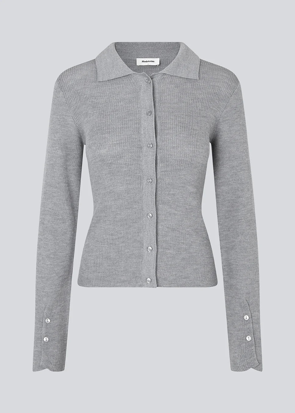 Modström Hiroki Cardigan In Grau