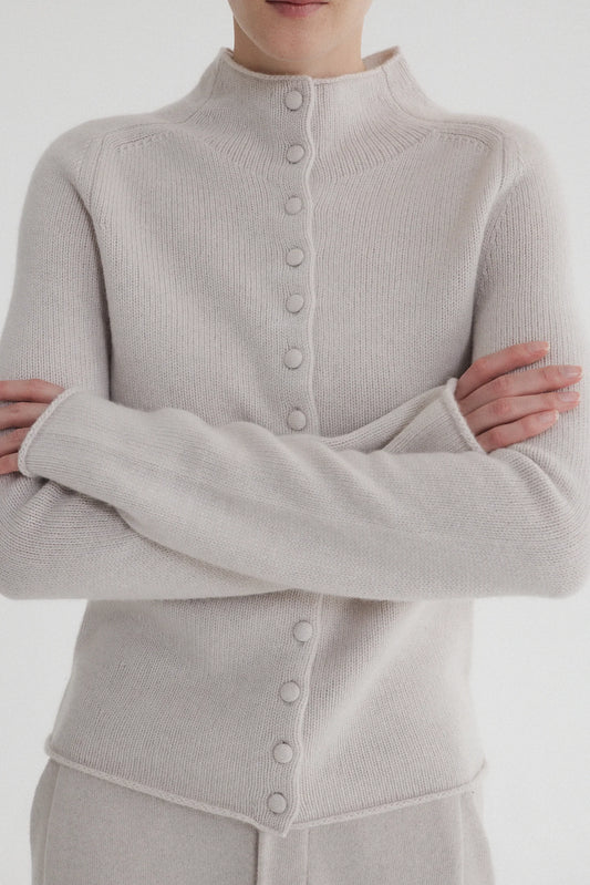 Prinz Berlin Chunky Cardigan In Moon
