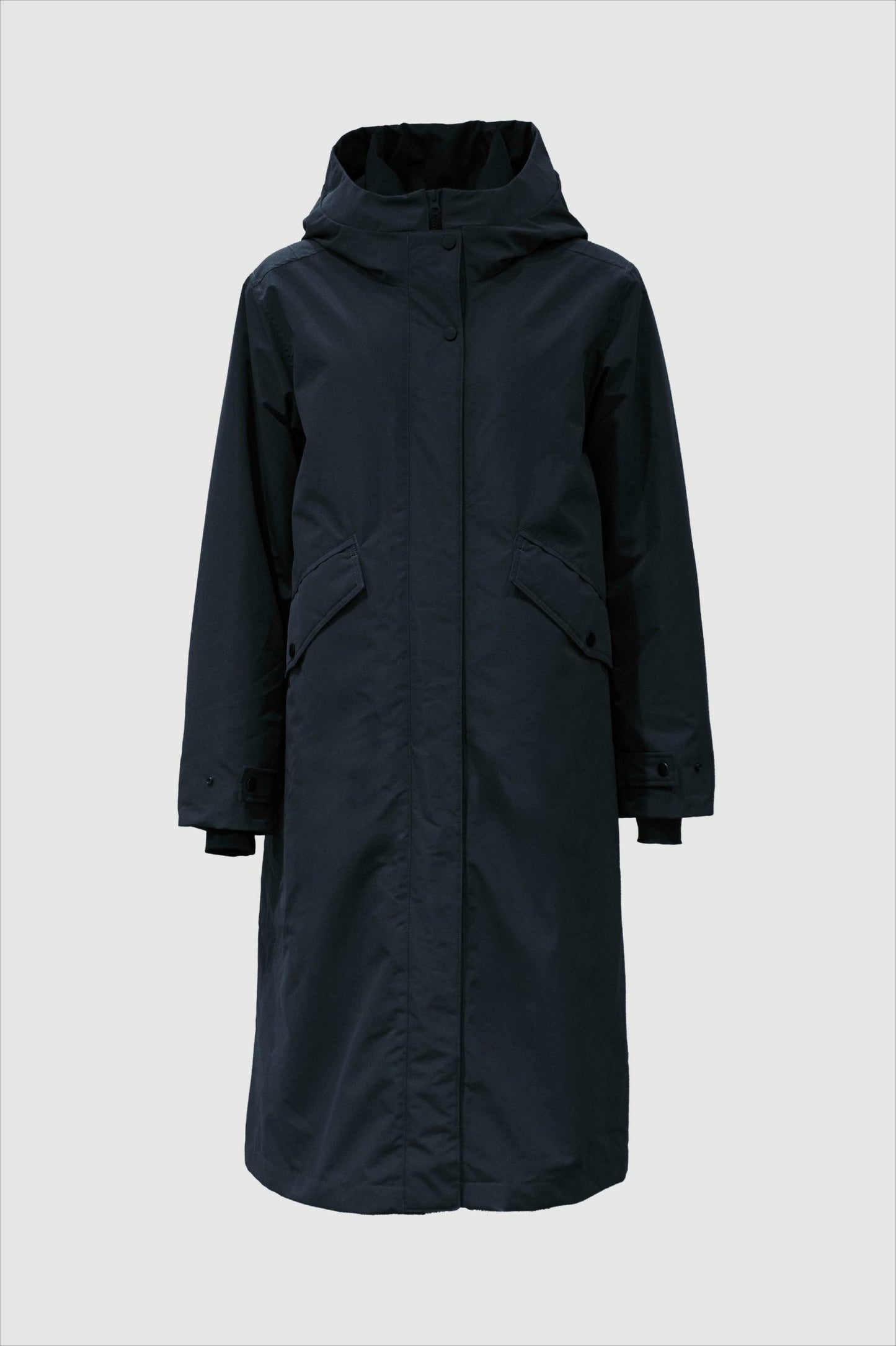 With Black Brooklyn Parka in Midnight Blue