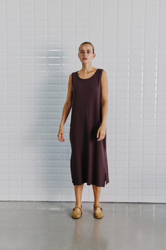 With Black Dordi Tank Kleid Chocolate
