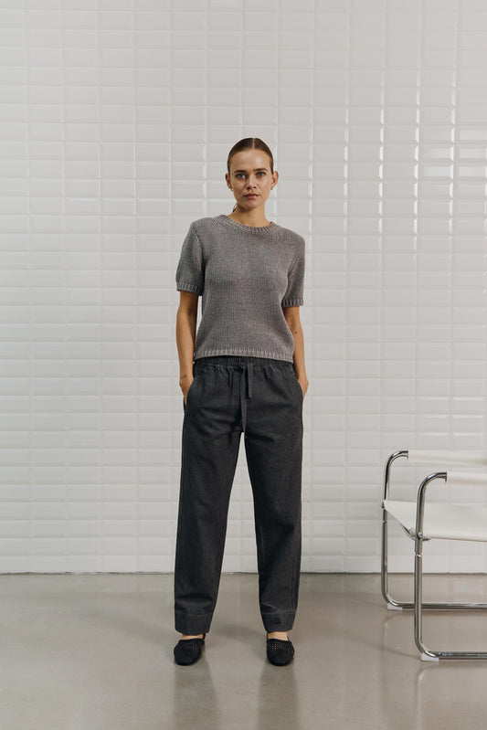 With Black Elinore Shirt Grey Melange