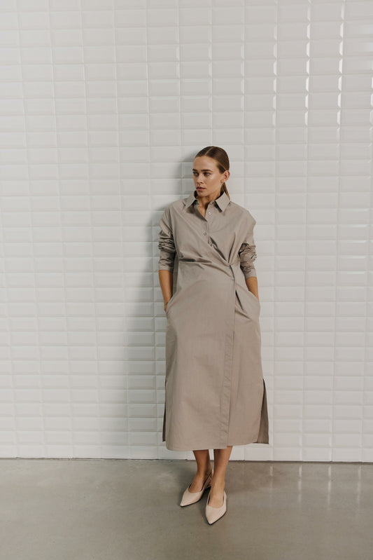 With Black Mesa Kleid Sand