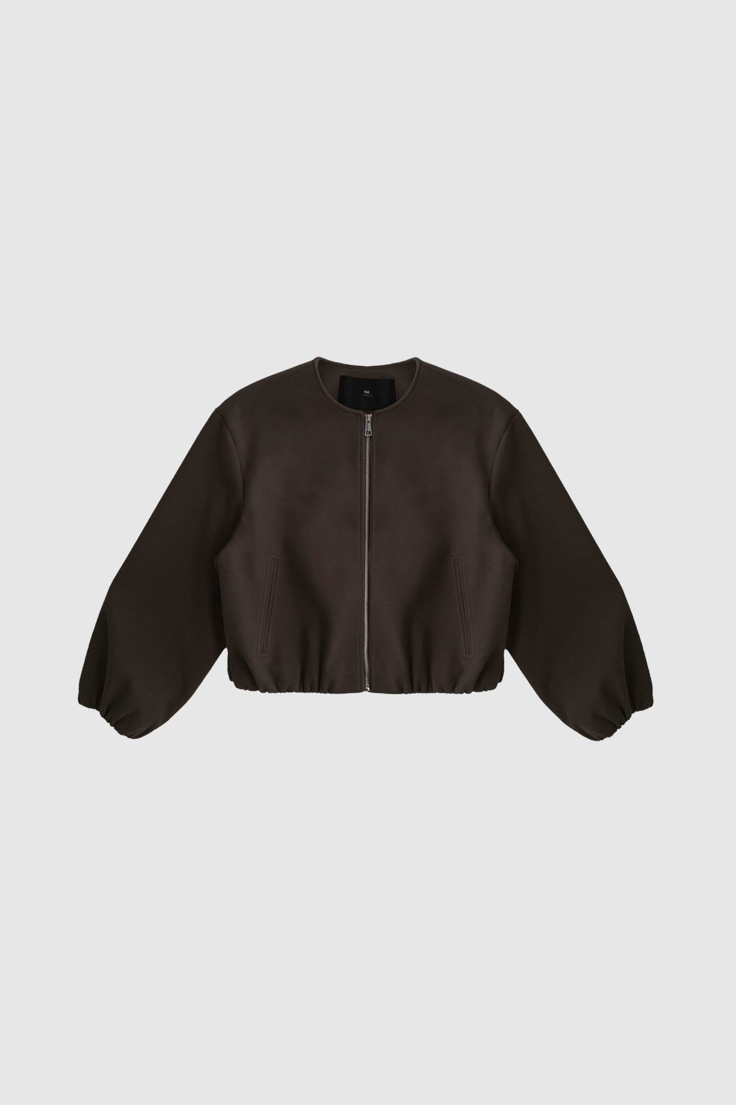 With Black Kennedy Bomber in Dark Brown