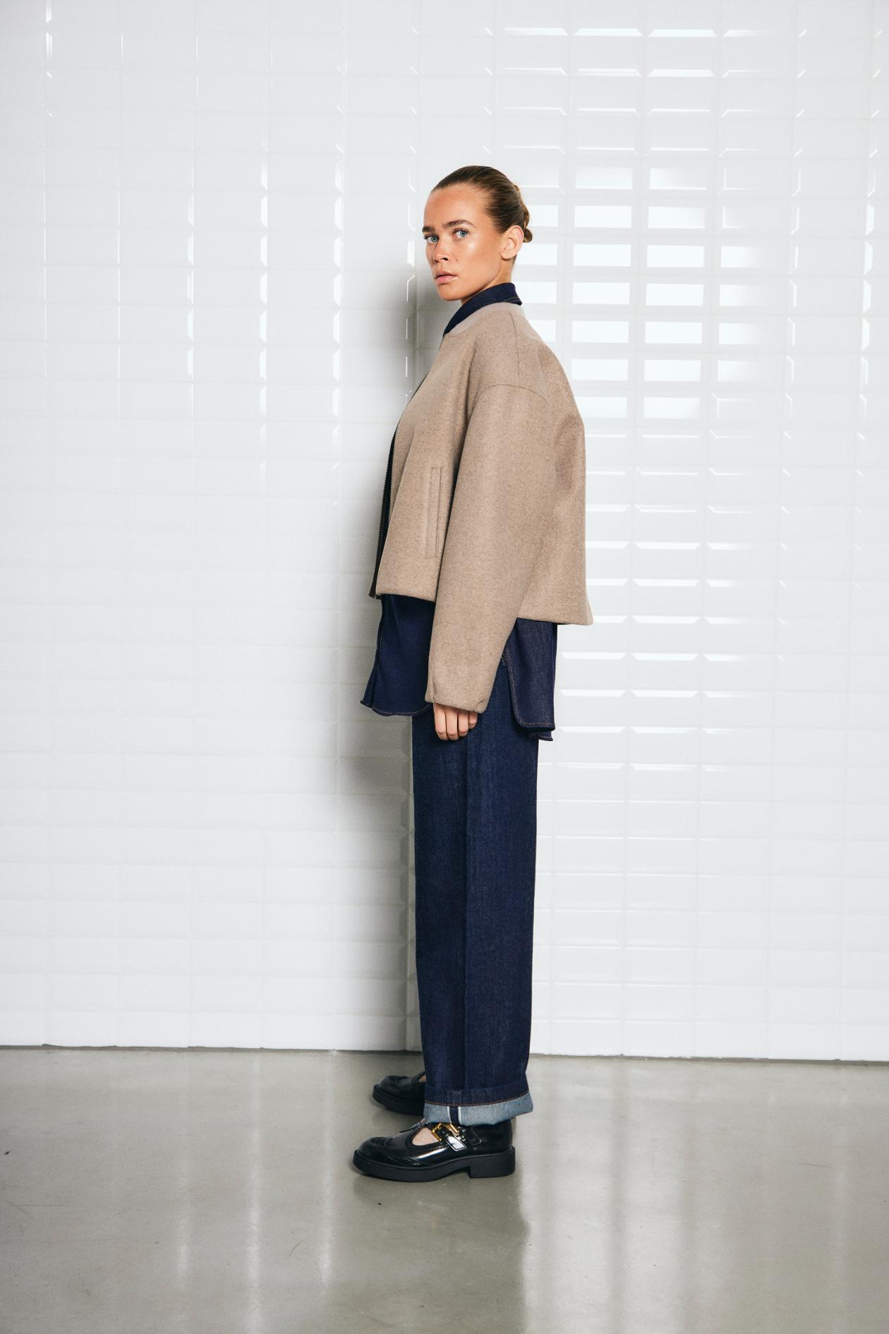 With Black Briella Bomberjacke in Falcon Melange