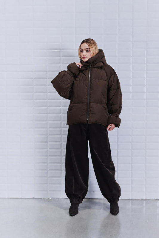 With Black Kylie Jacke in Schoko