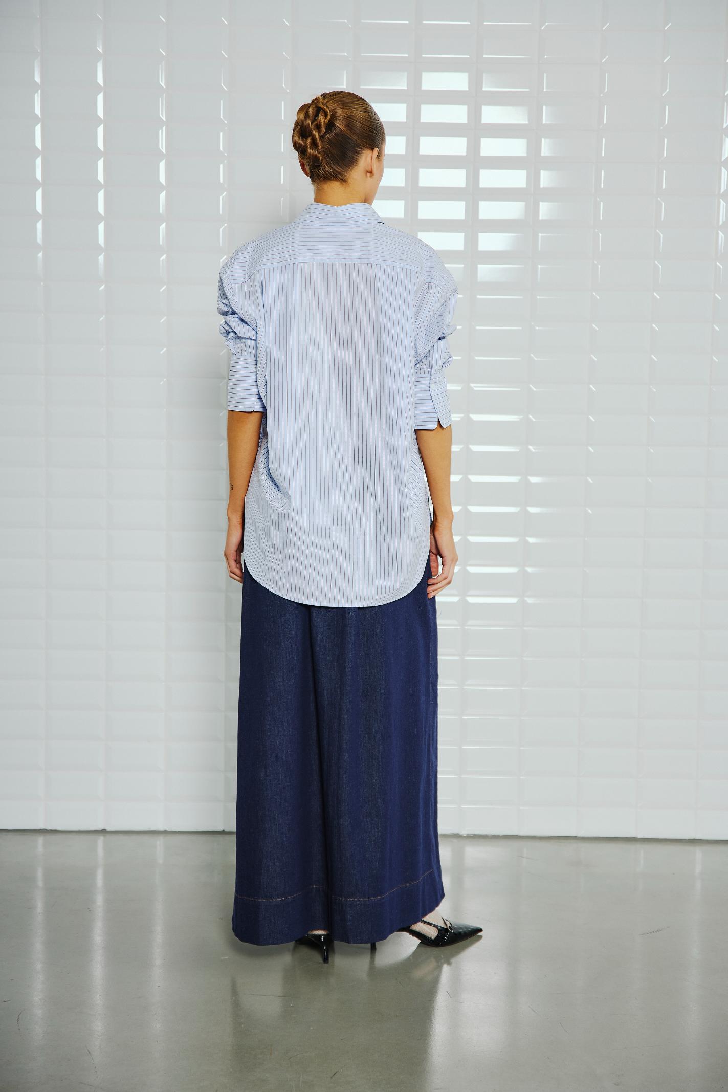 With Black Noa Bluse in Gestreift