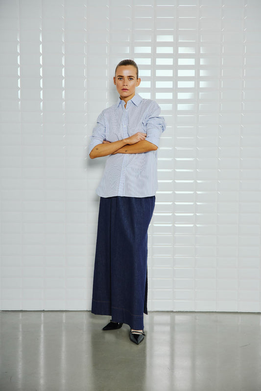 With Black Noa Bluse in Gestreift