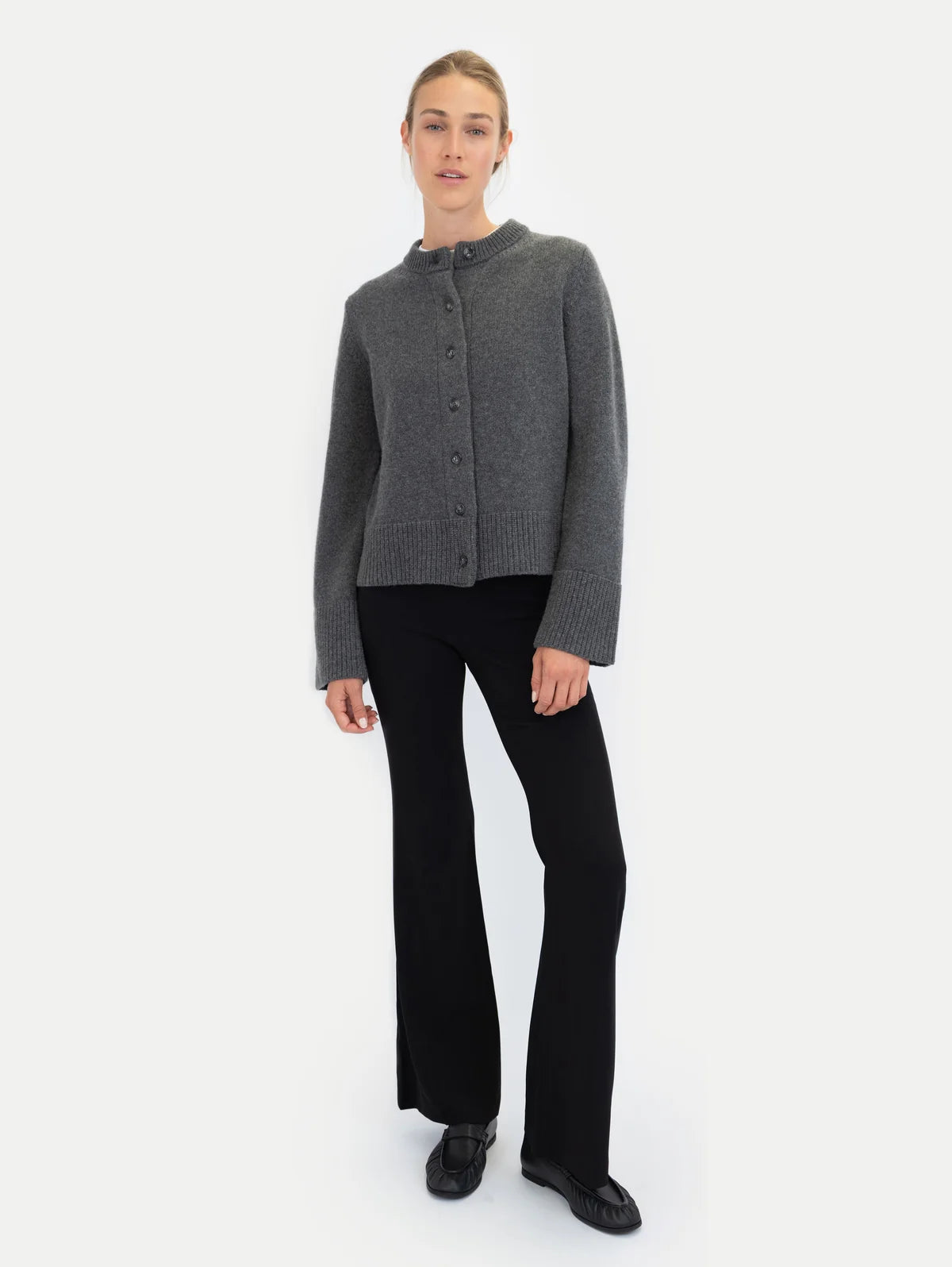 Anna v Berg Dorothea Cardigan in Midnight Stone