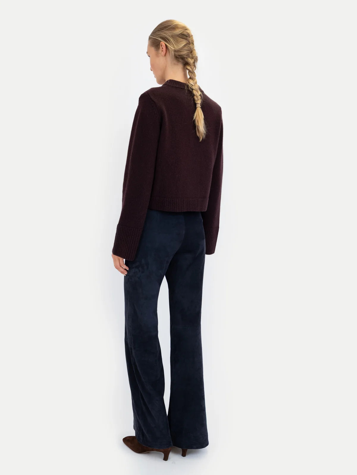 Anna v Berg Lilly Cardigan in Melanzane