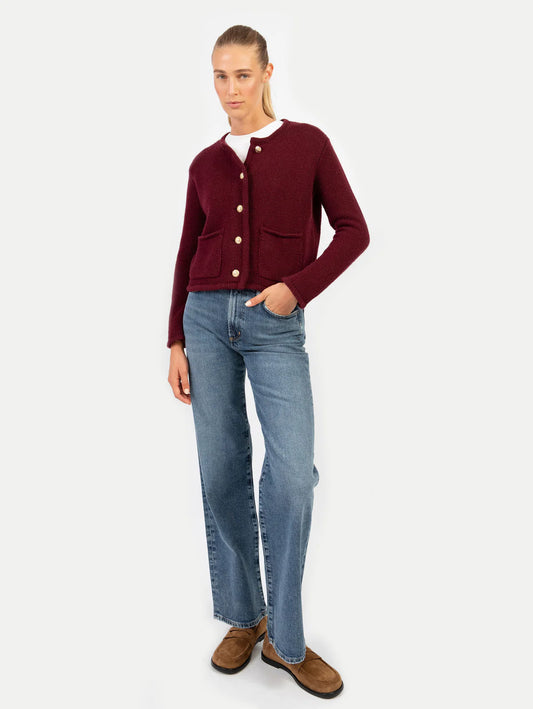 Anna v. Berg Patricia Jacke in Dark Cherry