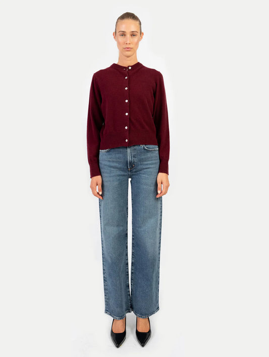 Anna v. Berg Clara Cardigan in Dark Cherry