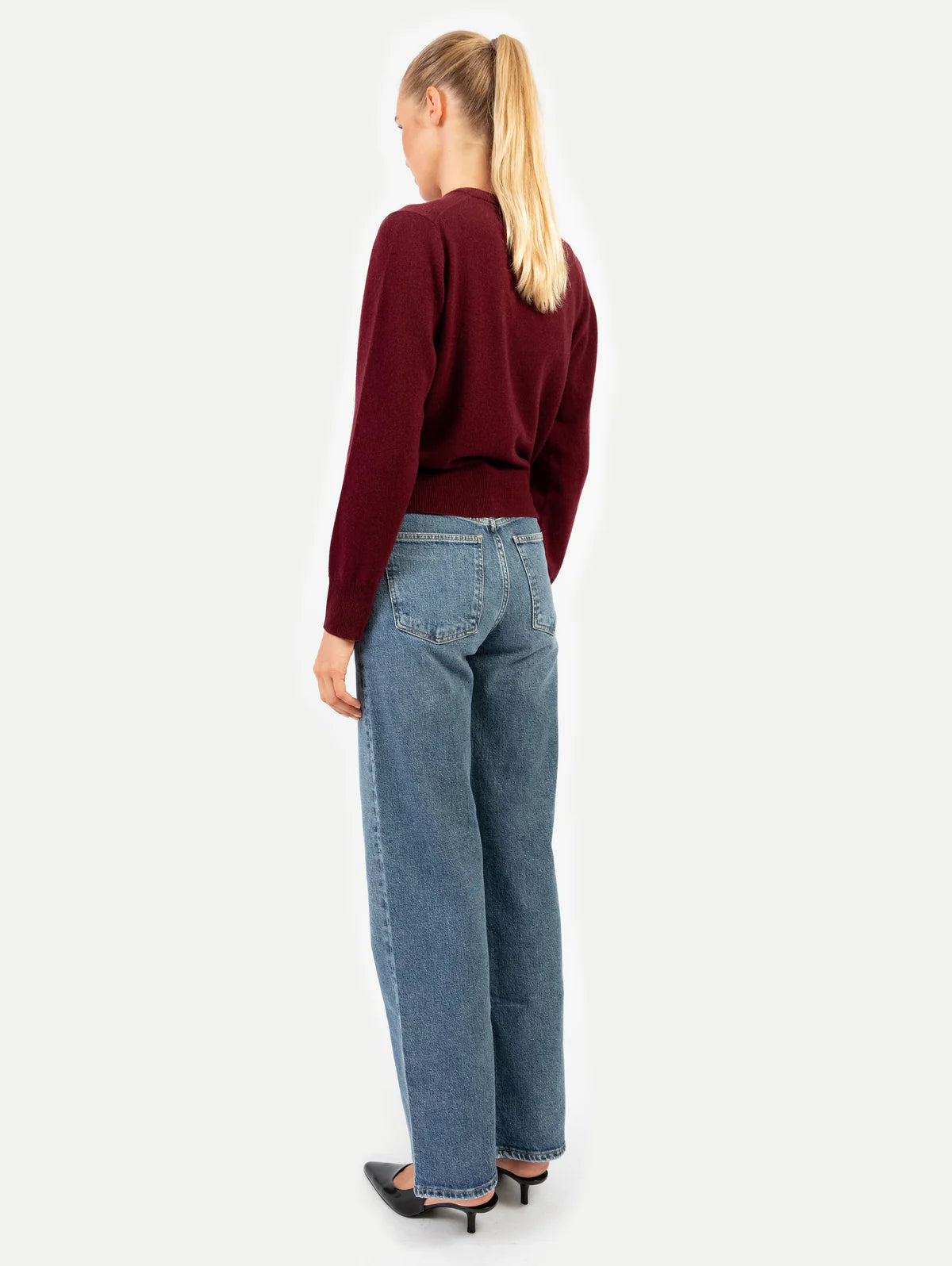 Anna v. Berg Clara Cardigan in Dark Cherry