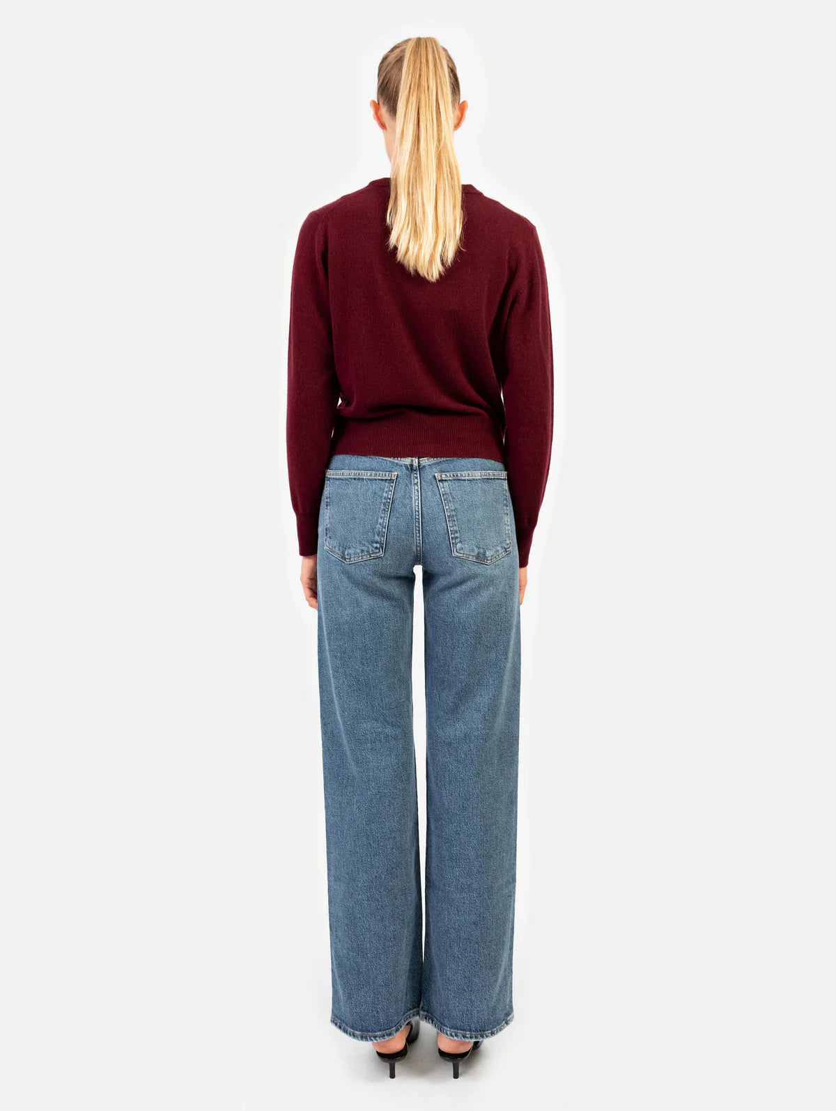 Anna v. Berg Clara Cardigan in Dark Cherry
