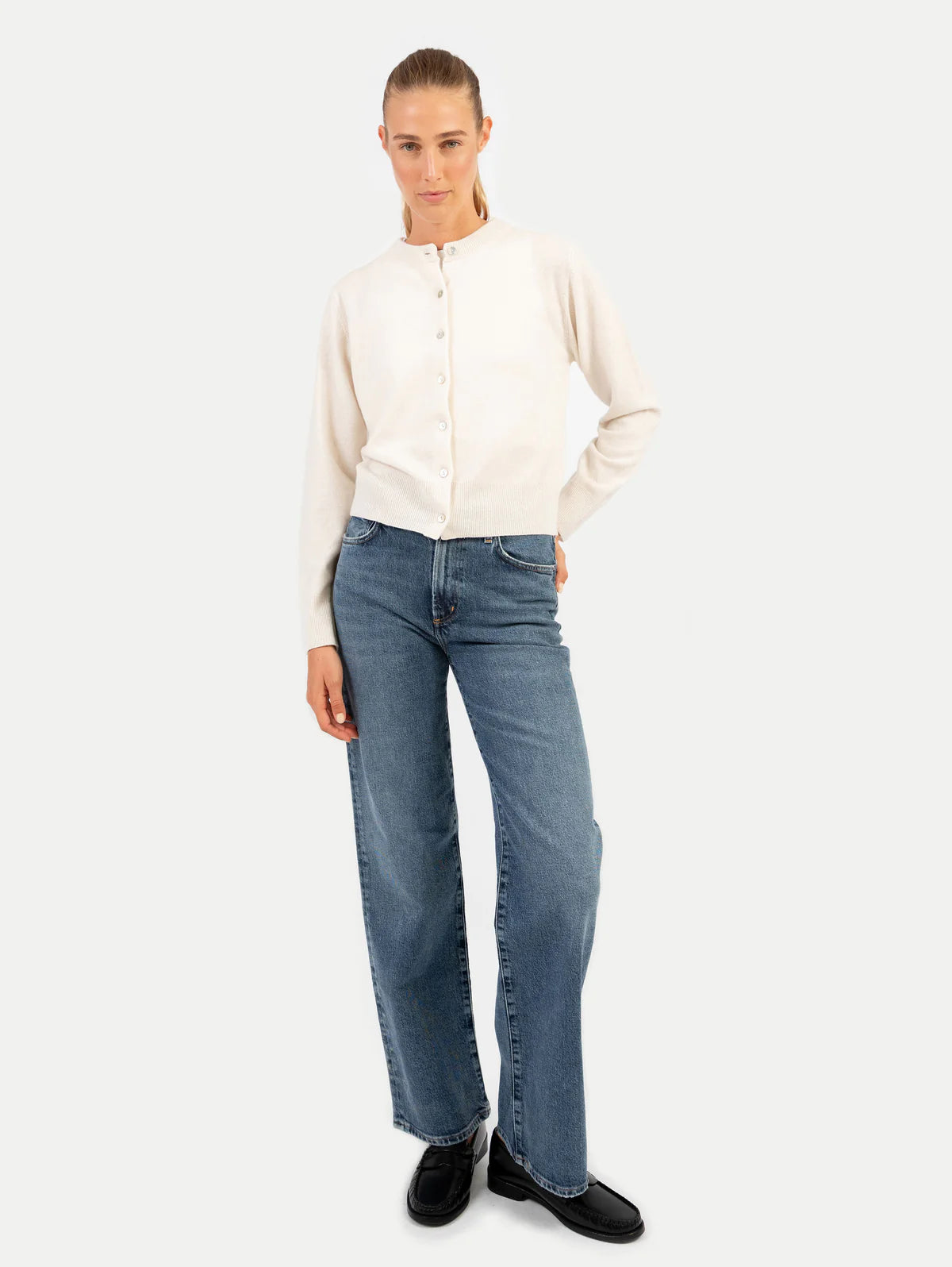 Anna v. Berg Clara Cardigan in Vanille