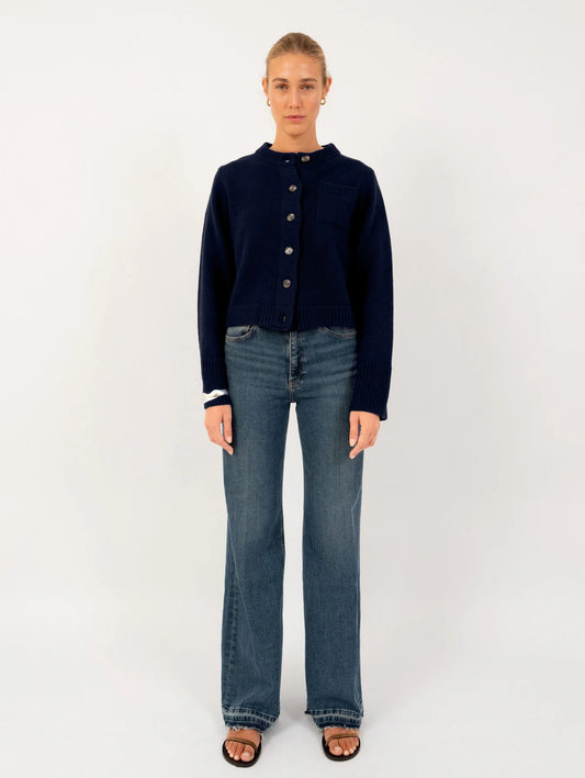 Anna v. Berg Lilly Cardigan in Navy