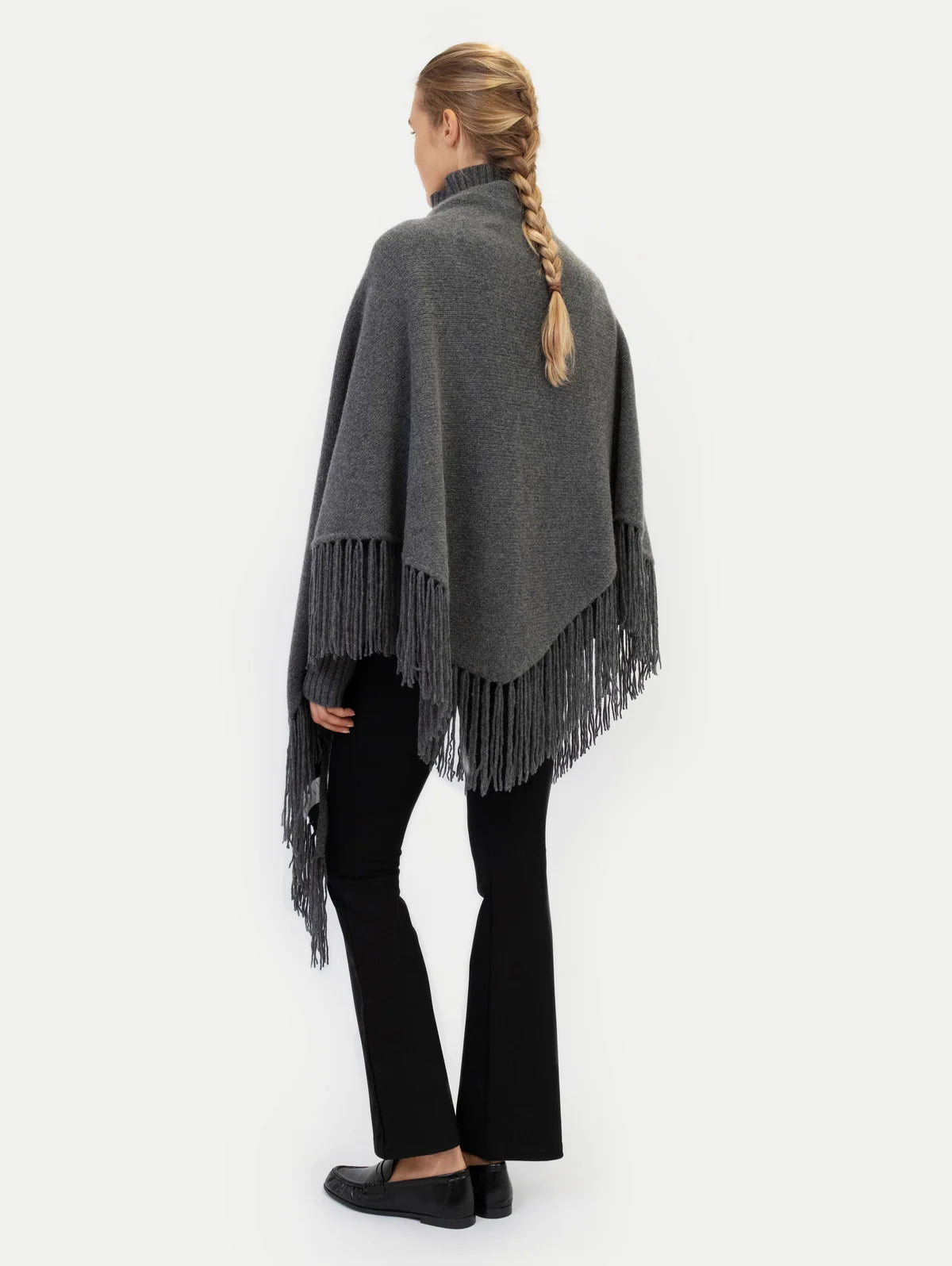 Anna v Berg Laura Poncho in Midnight Stone