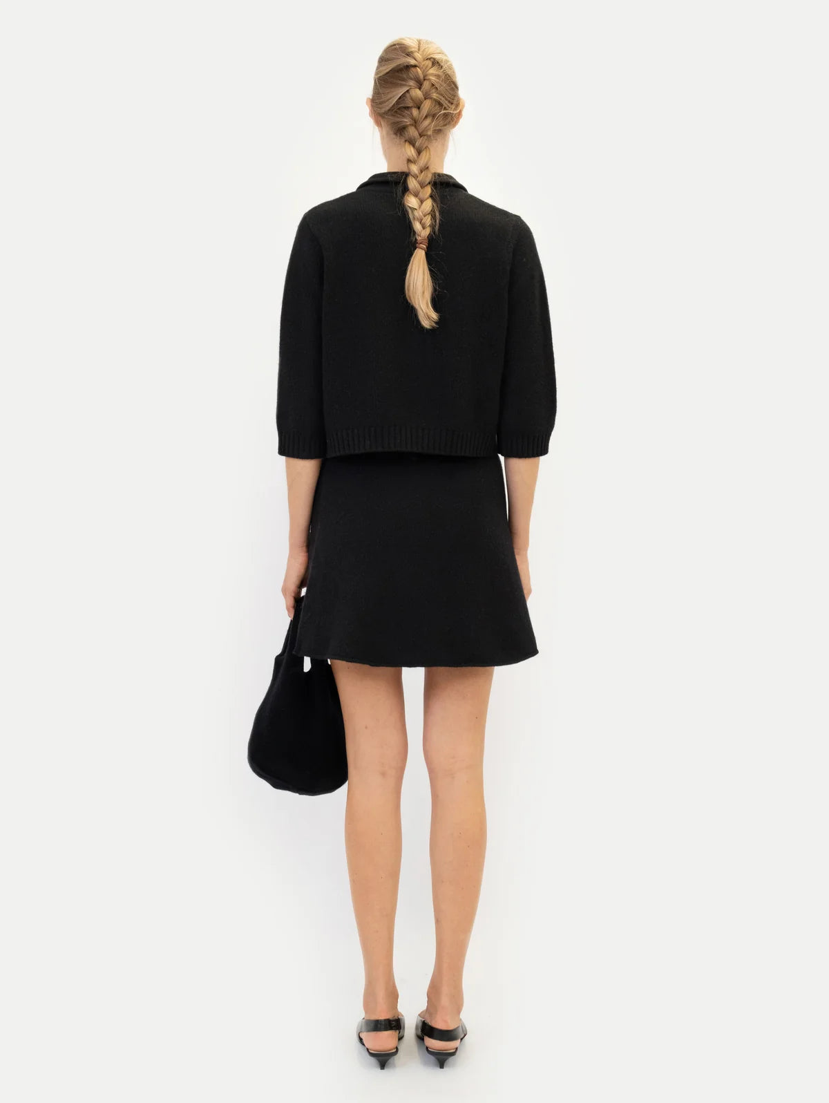 Anna v Berg Laura Cardigan in Black Sesam