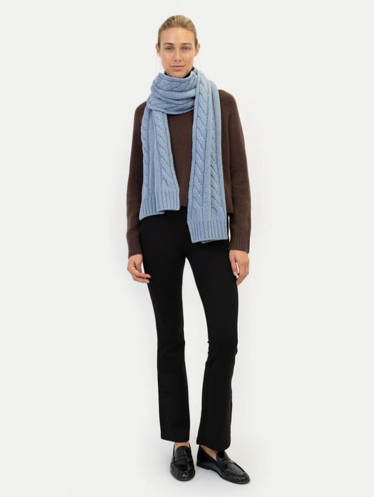Anna v Berg Camilla Scarf in Blueberry Latte
