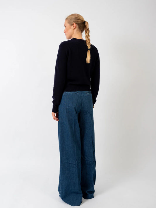 Anna v. Berg Theresa Sweater in Deep Blue
