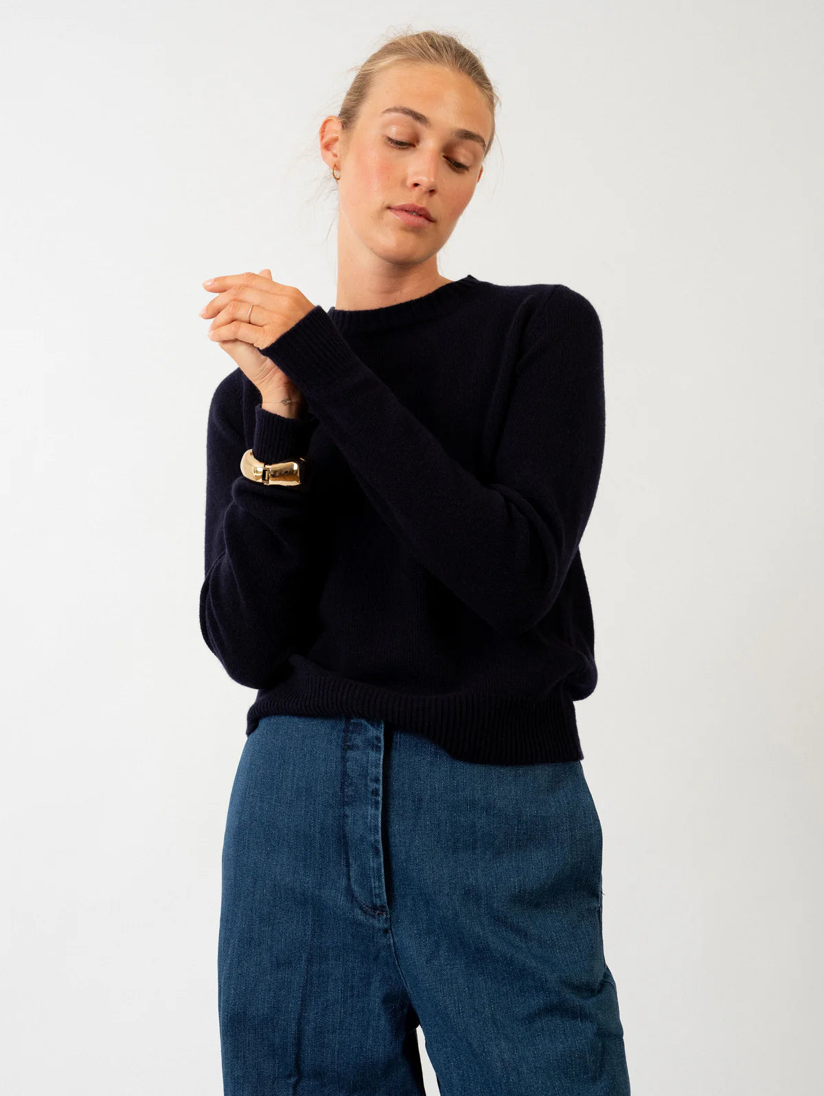Anna v. Berg Theresa Sweater in Deep Blue