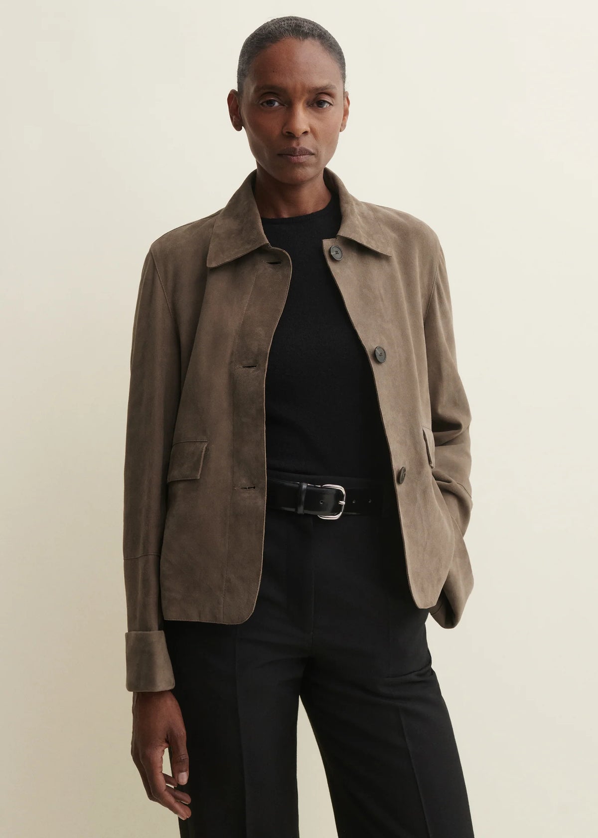 Arma Lederjacke Ella in Taupe