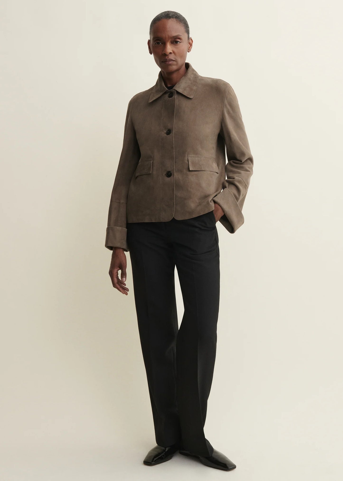 Arma Lederjacke Ella in Taupe