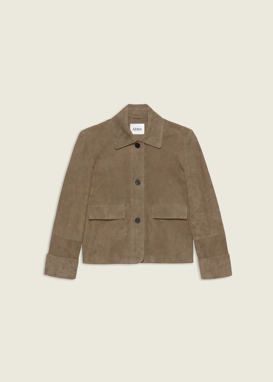 Arma Lederjacke Ella in Taupe