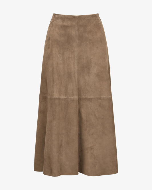 Arma Melita Lederrock in Taupe