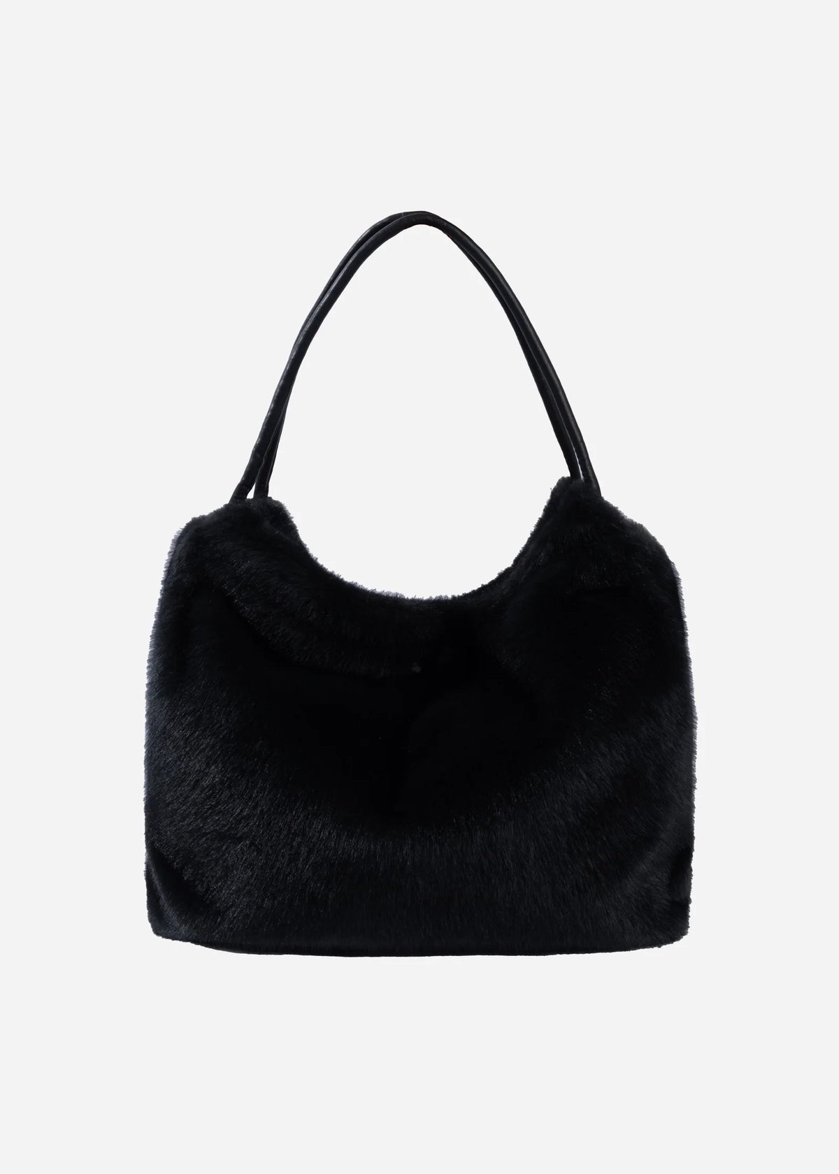 Studio Ar Alex Fake Fur Tasche Dark Grey