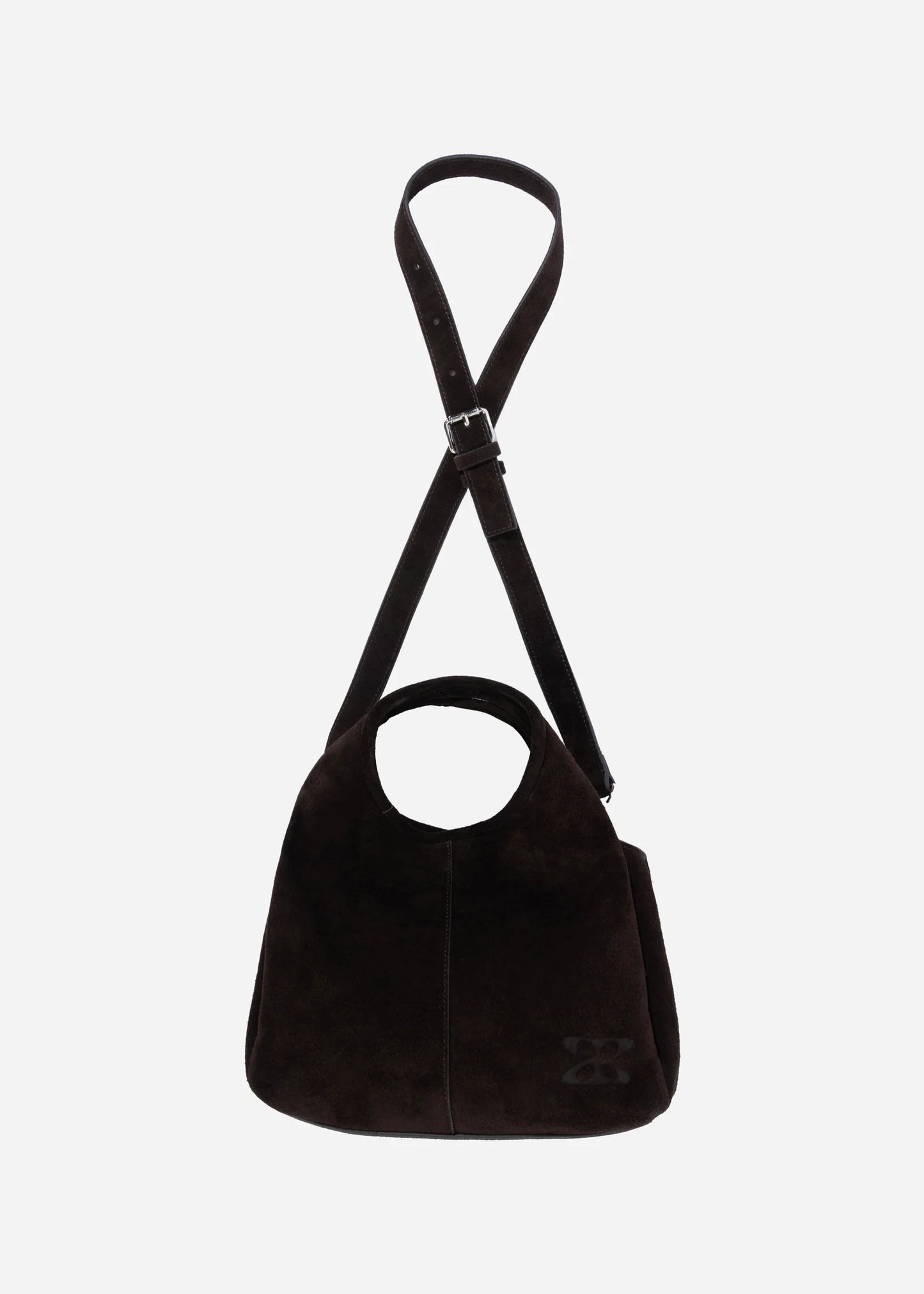 Studio Ar Harley Velourleder Tasche in Schoko