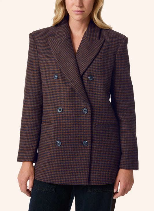 Malej Blazer in Blau/Braun