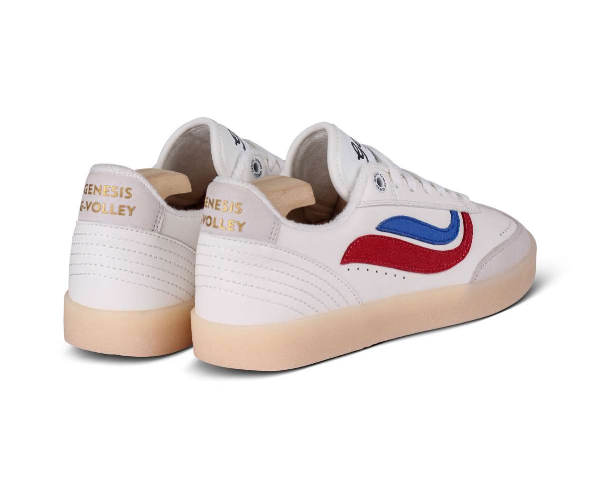 Genesis Footwear G-Volley in White/Red/Blue/ Light Gum