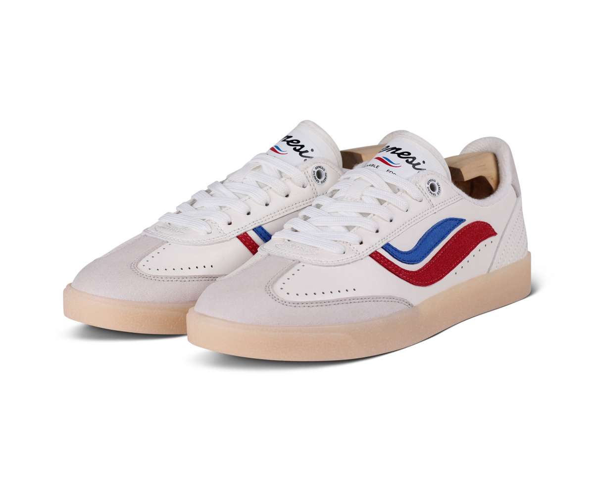 Genesis Footwear G-Volley in White/Red/Blue/ Light Gum