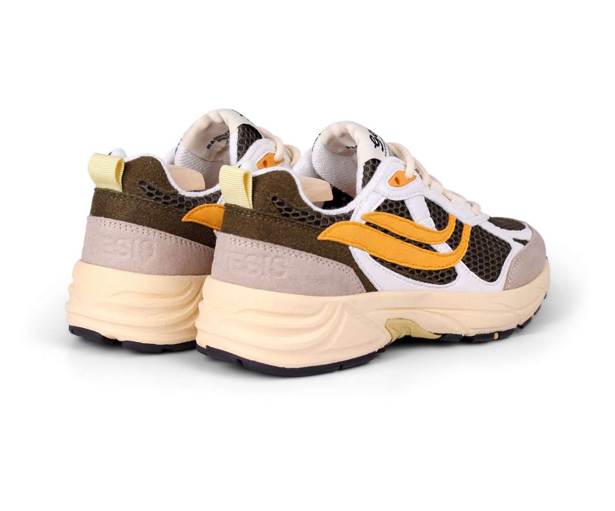 Genesis Footwear G-Eco`99 Multi Mesh in White/Olive/Orange