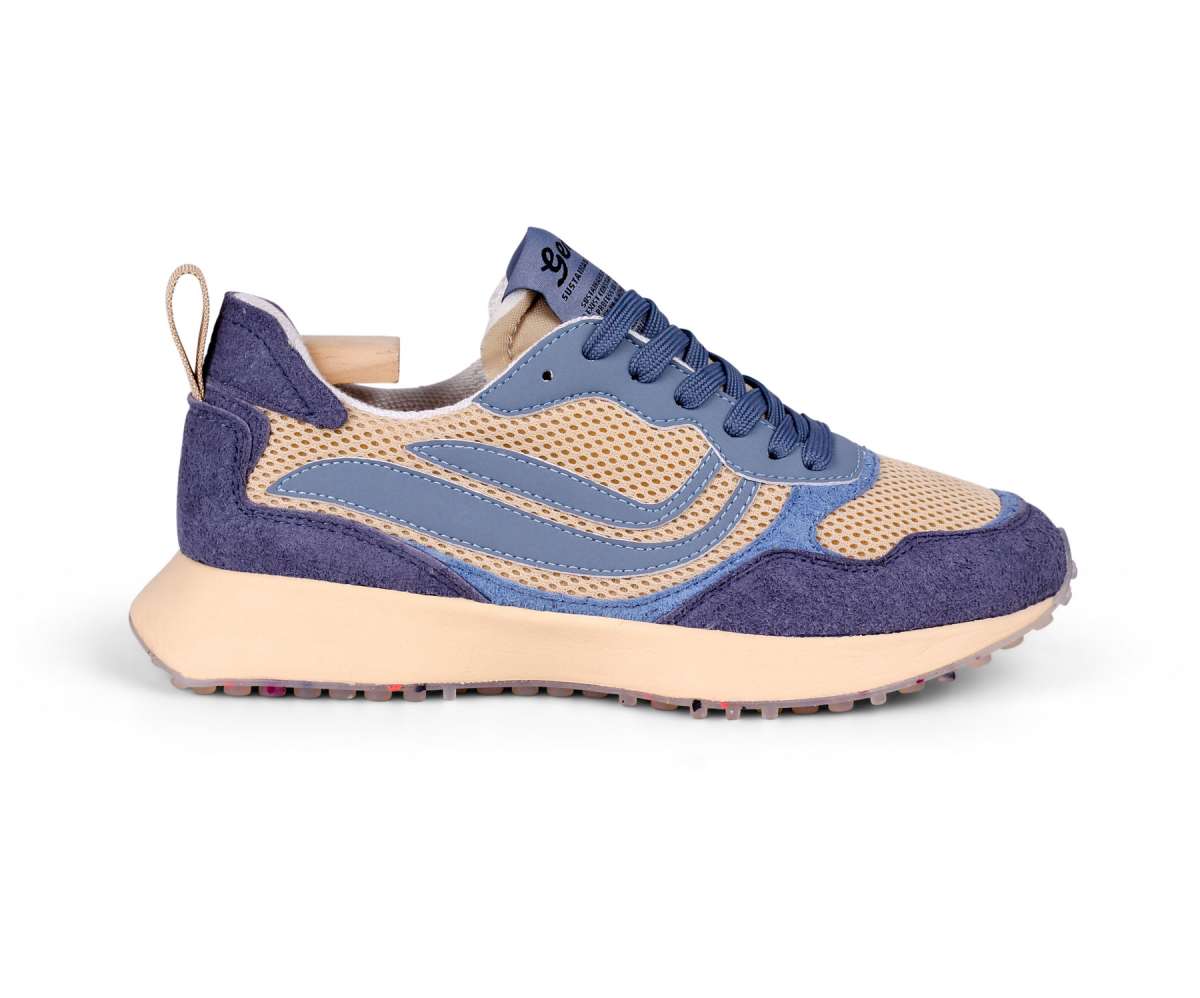 Genesis Footwear G-Marathon Multi Mesh Hairy in Blue Plum