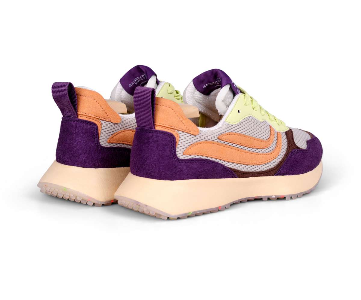 Genesis Footwear G-Marathon Multi Mesh Hairy in Lime/Amethyst/Apricot