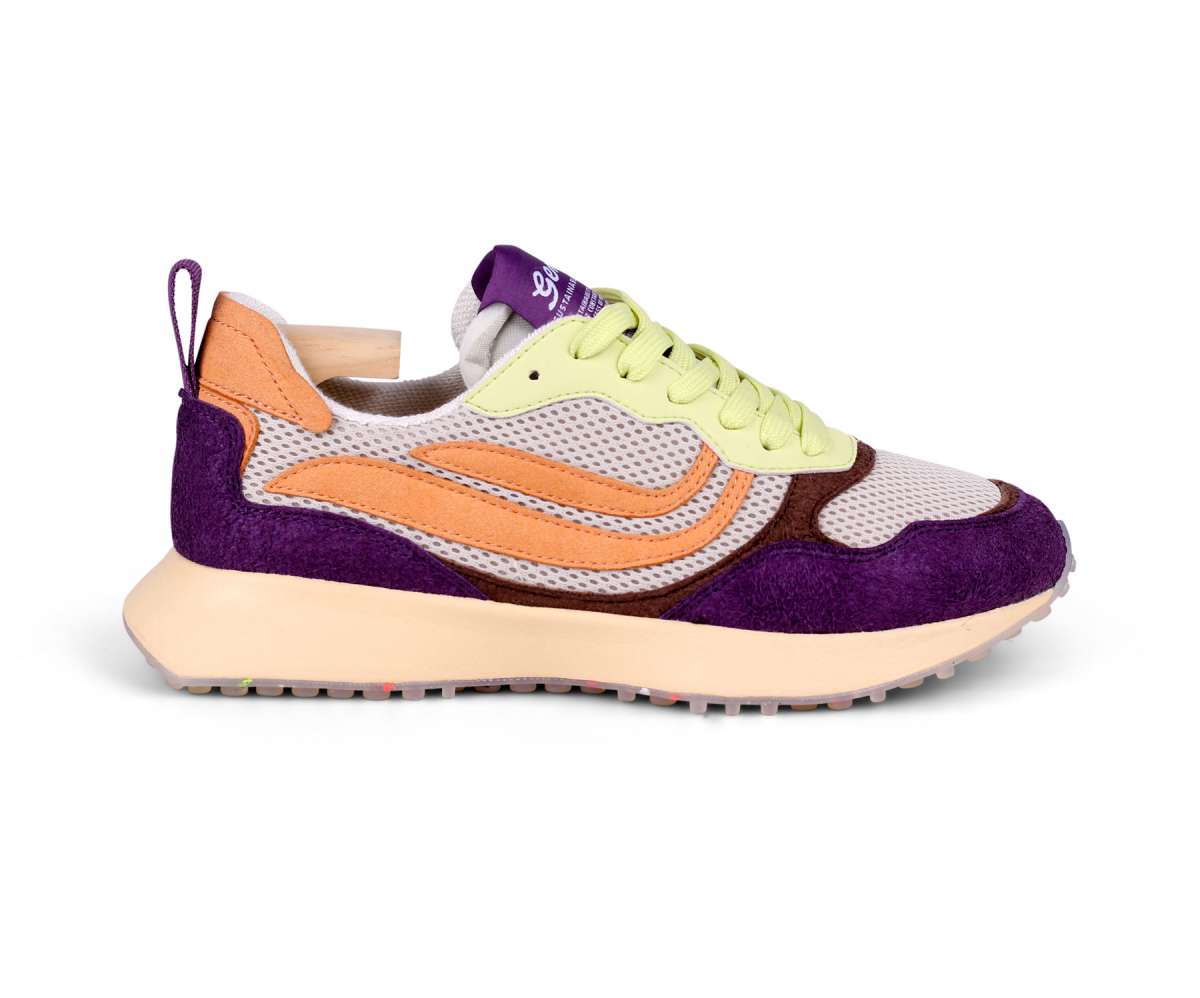 Genesis Footwear G-Marathon Multi Mesh Hairy in Lime/Amethyst/Apricot