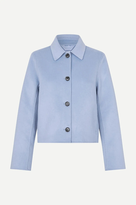 Samsoe Samsoe Saholly Jacke in Sky Blue
