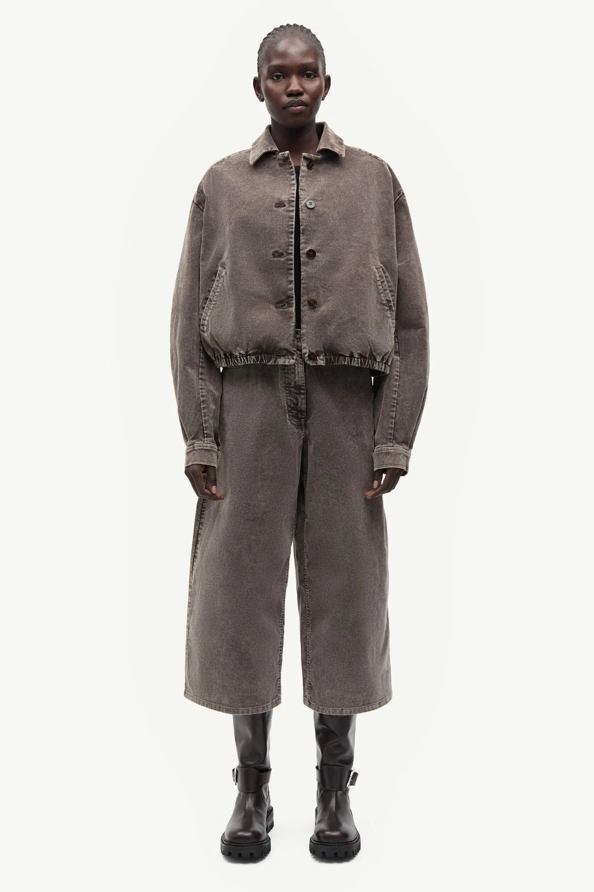 Samsoe Samsoe Sakelly Jacke Cord in Washed Beige