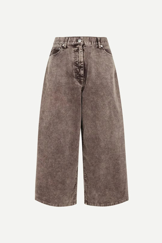 Samsoe Samsoe Saharper Culotte Cord in Washed Beige