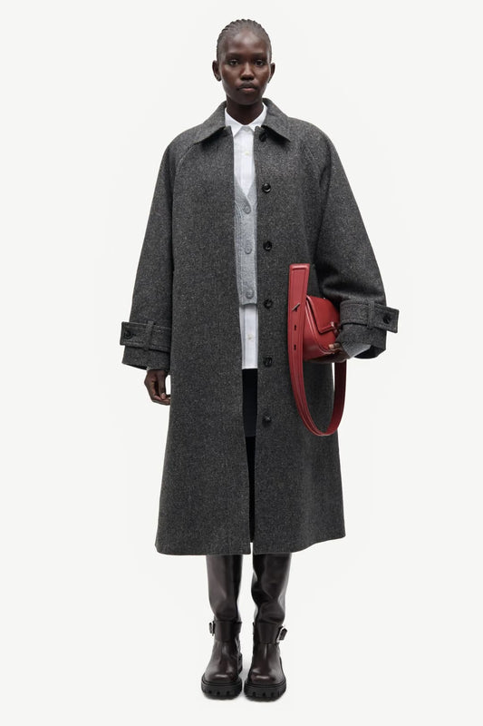 Samsoe Samsoe Saalma Coat in Anthrazit