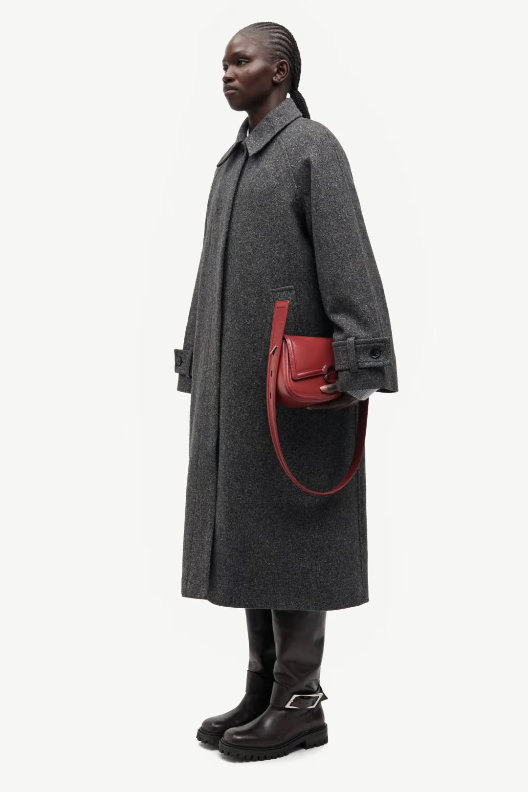 Samsoe Samsoe Saalma Coat in Anthrazit