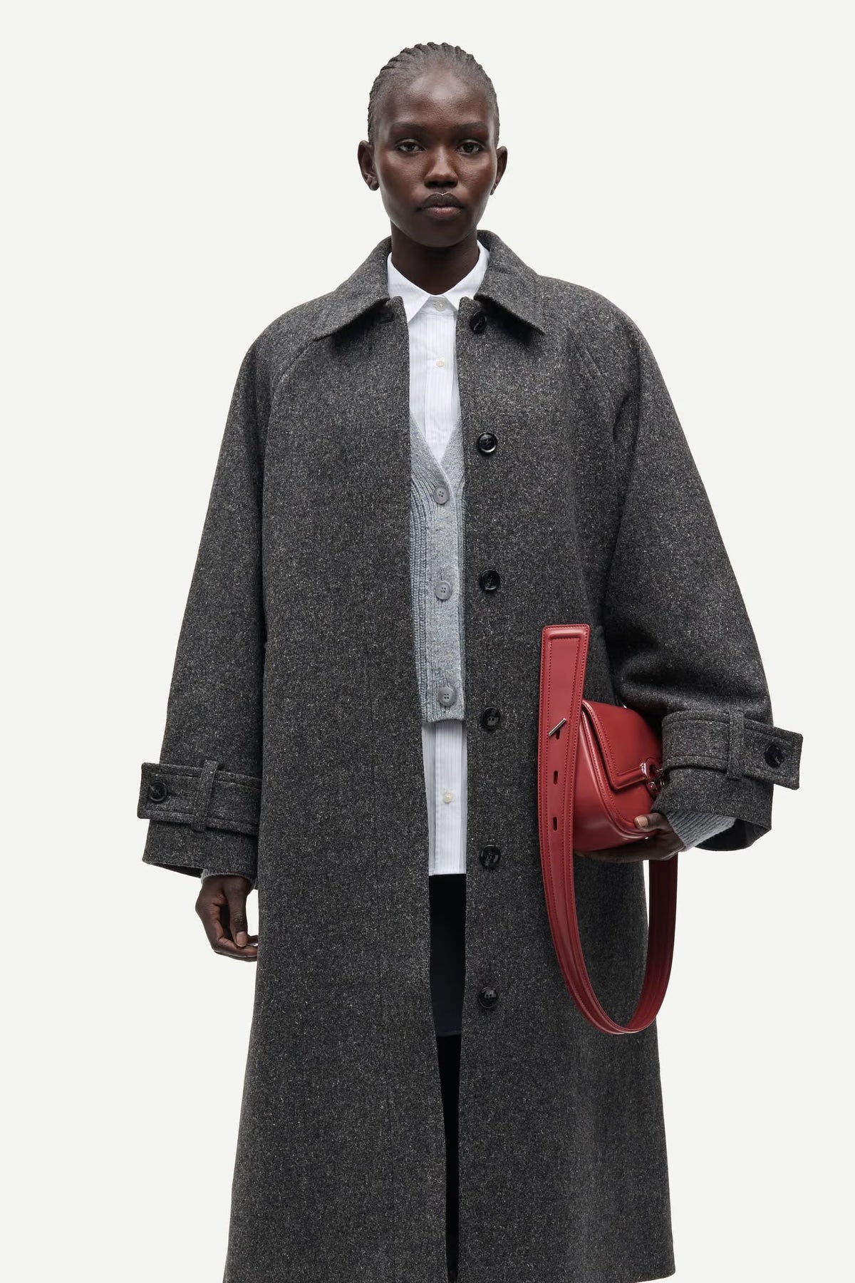 Samsoe Samsoe Saalma Coat in Anthrazit