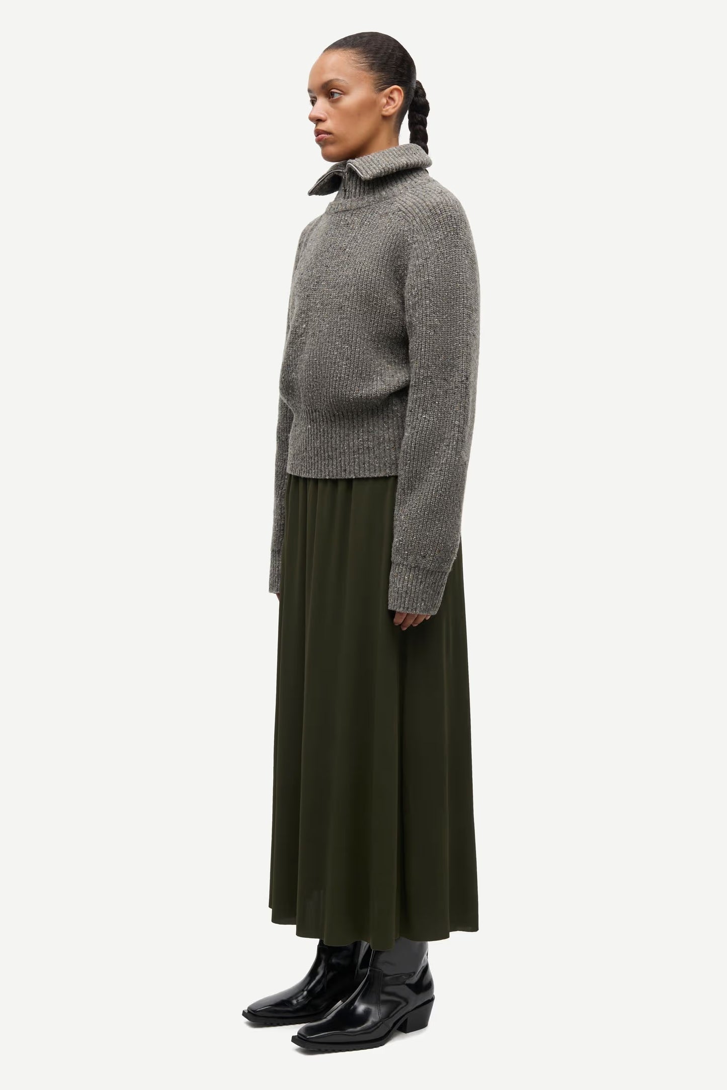 Samsoe Samsoe Saamandy Turtleneck in Grey