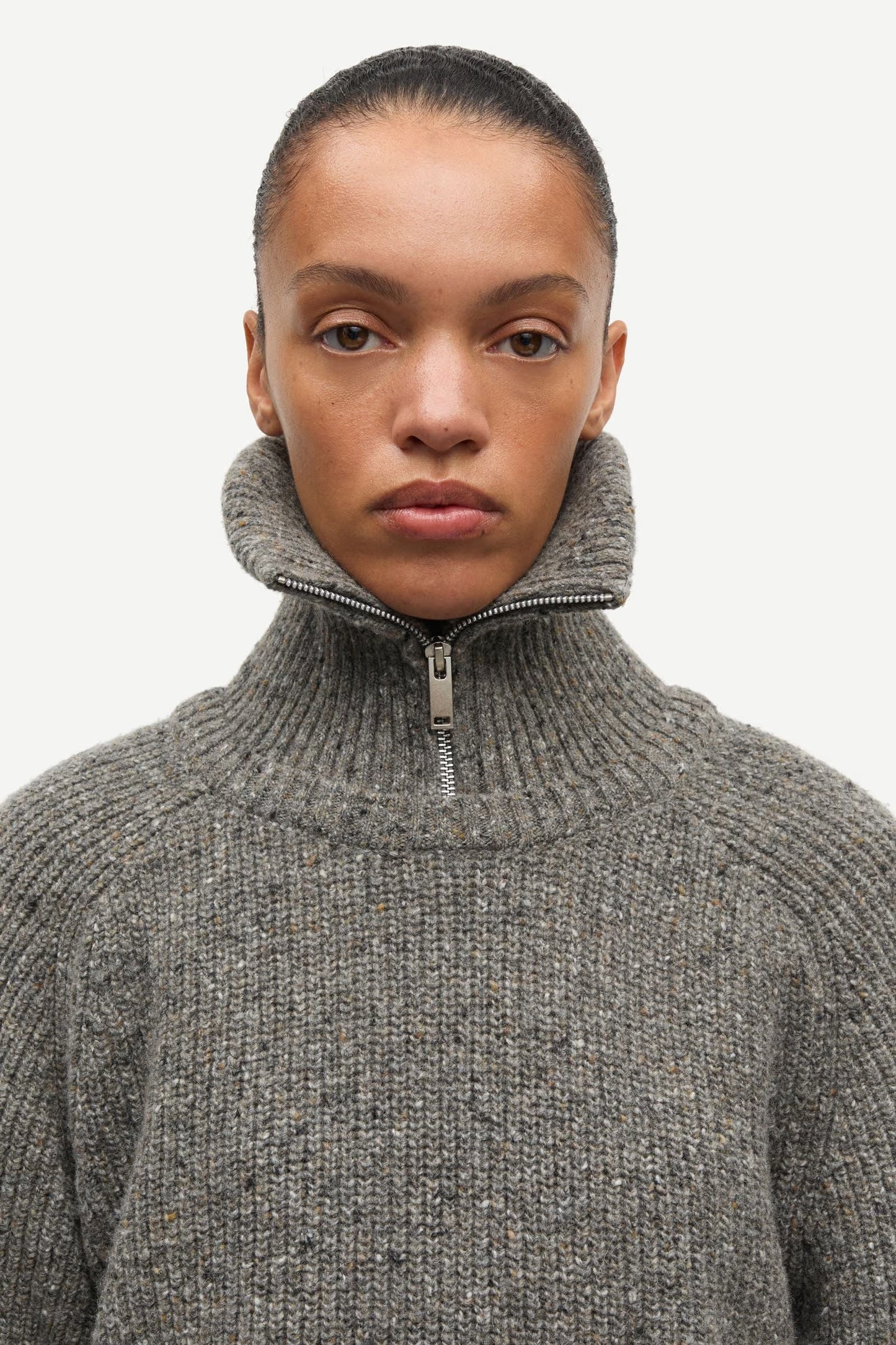 Samsoe Samsoe Saamandy Turtleneck in Grey