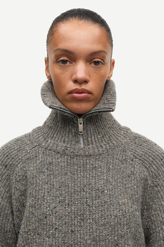Samsoe Samsoe Saamandy Turtleneck in Grey