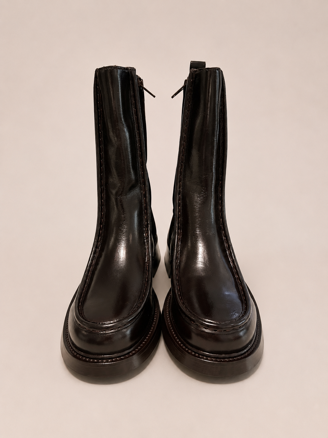 Billibi Leder Stiefelette in Espresso