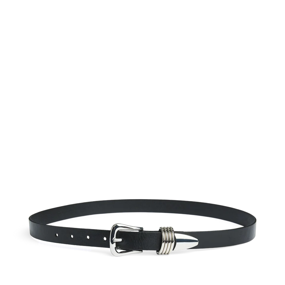 Markberg Ledergürtel Black Silver
